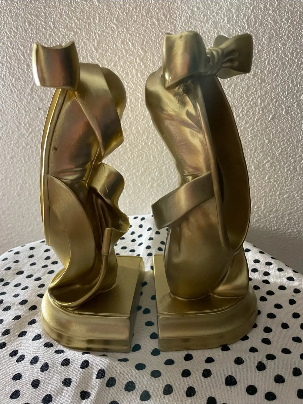Gold Ballet Shoe Decorative Bookends - Home Accents Decor